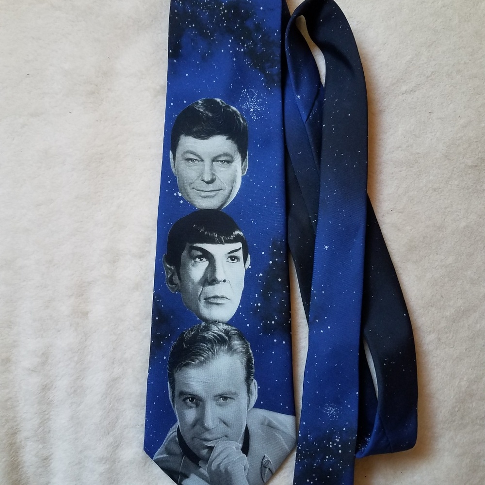 Star Trek tie: Kirk, Spock & Bones